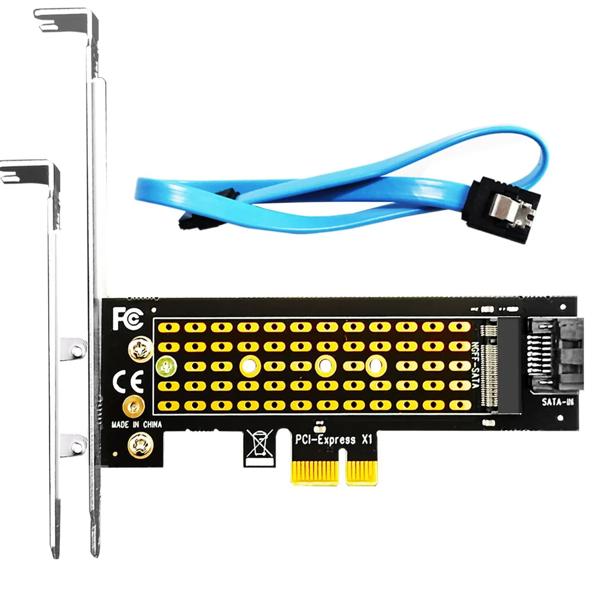 GLOTRENDS GLOTRENDS PA09-SA M.2 SATA Adapter expansion card — 商品写真