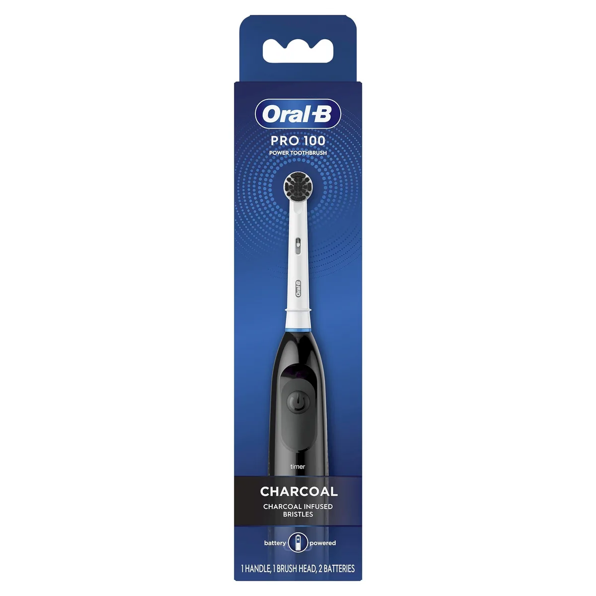  Oral-B av2022-Oral-B-battery oral care toothbrush charcoal 2 AA batteries — product photo