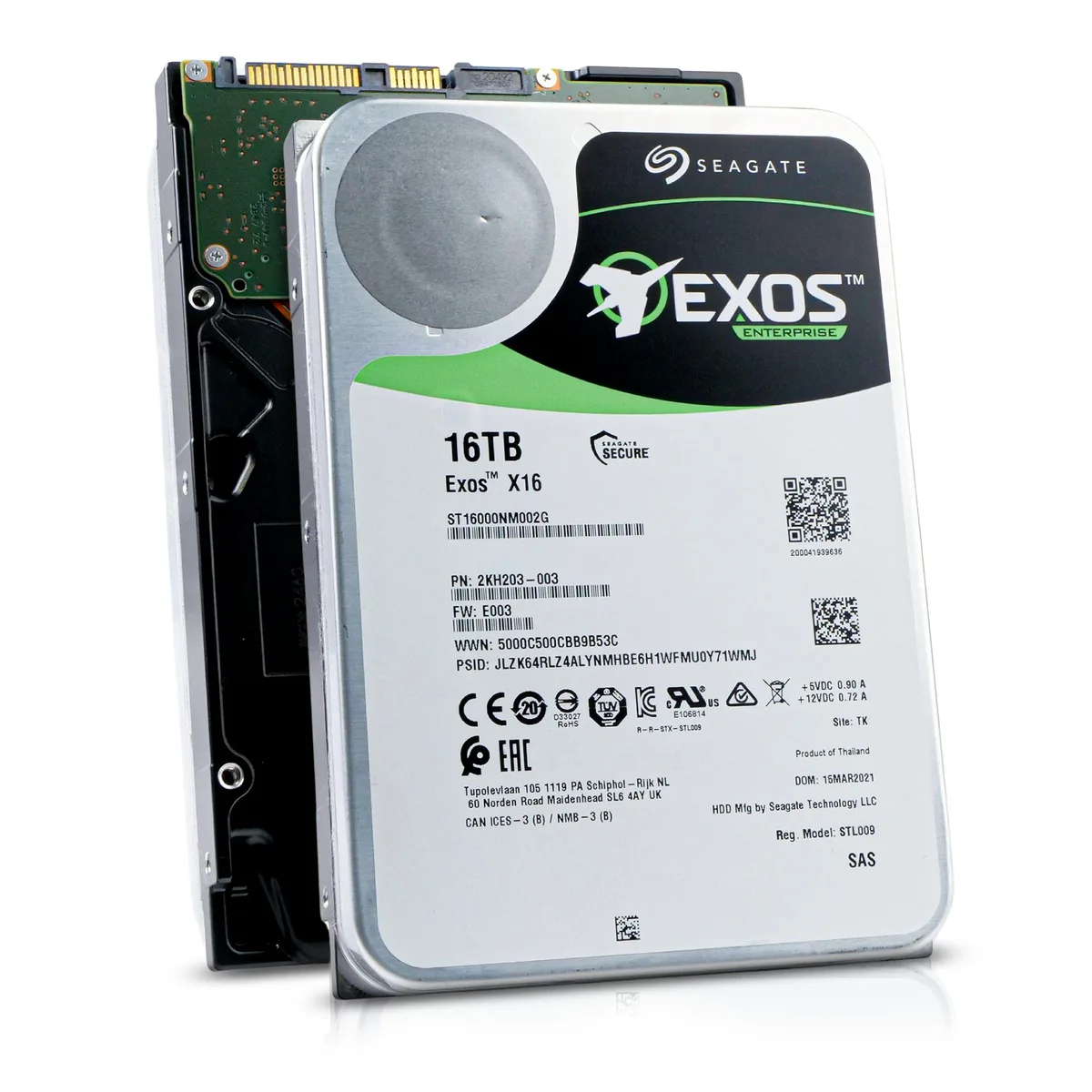 Seagate Seagate Exos X16 ST16000NM002G 16TB SAS 12Gb/s 7200 RPM 256MB 3.5in internal hard drive — תמונת המוצר