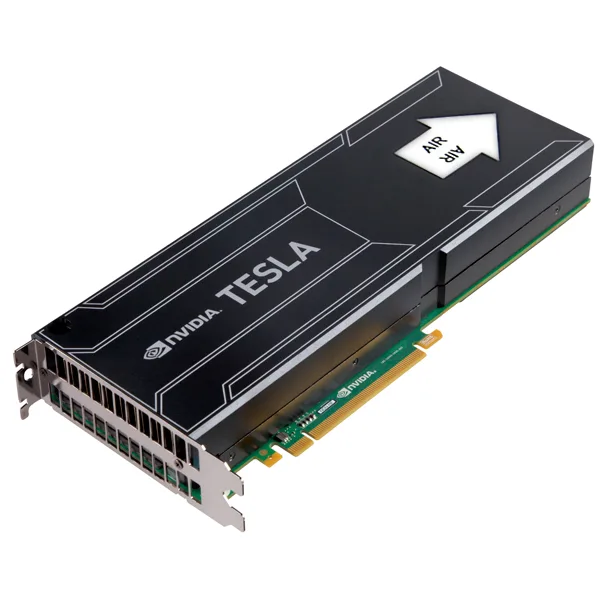 Dual-slot full-height card with two GPUs and 8GB GDDR5 memory