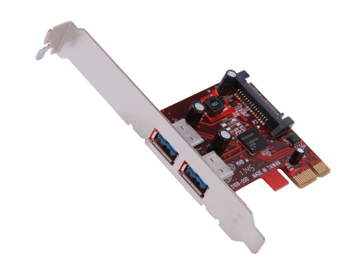 iStarUSA Inc. iStarUSA Inc. SAGE-PCIE-2U3 PCI to 1394 / USB expansion card 2x USB 5.0 Gbps — produkto nuotrauka