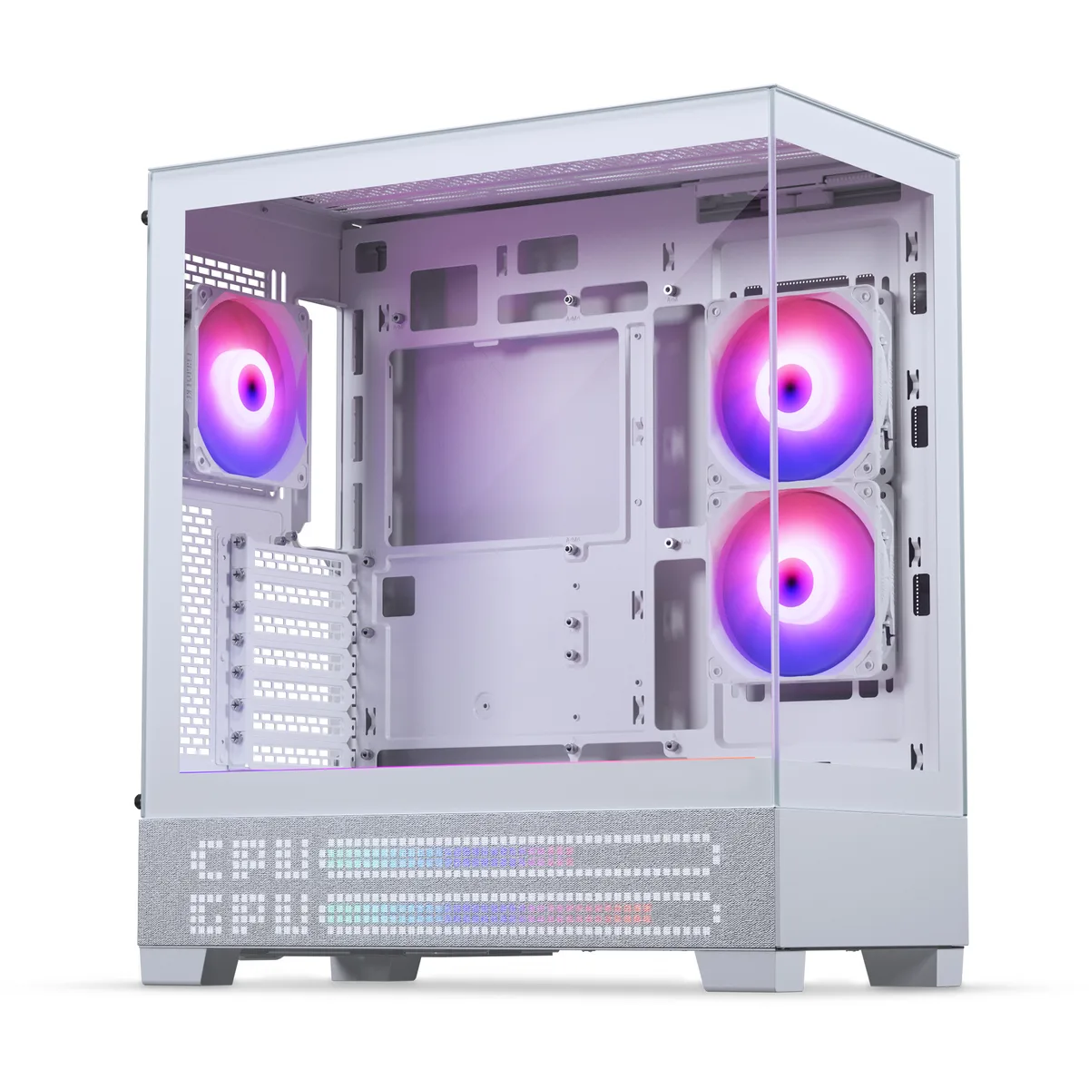 Phanteks Phanteks PH-XT523VM1_DWT01 XT View Matrix Mid-Tower ATX PC Case, 600-LED, White — product photo