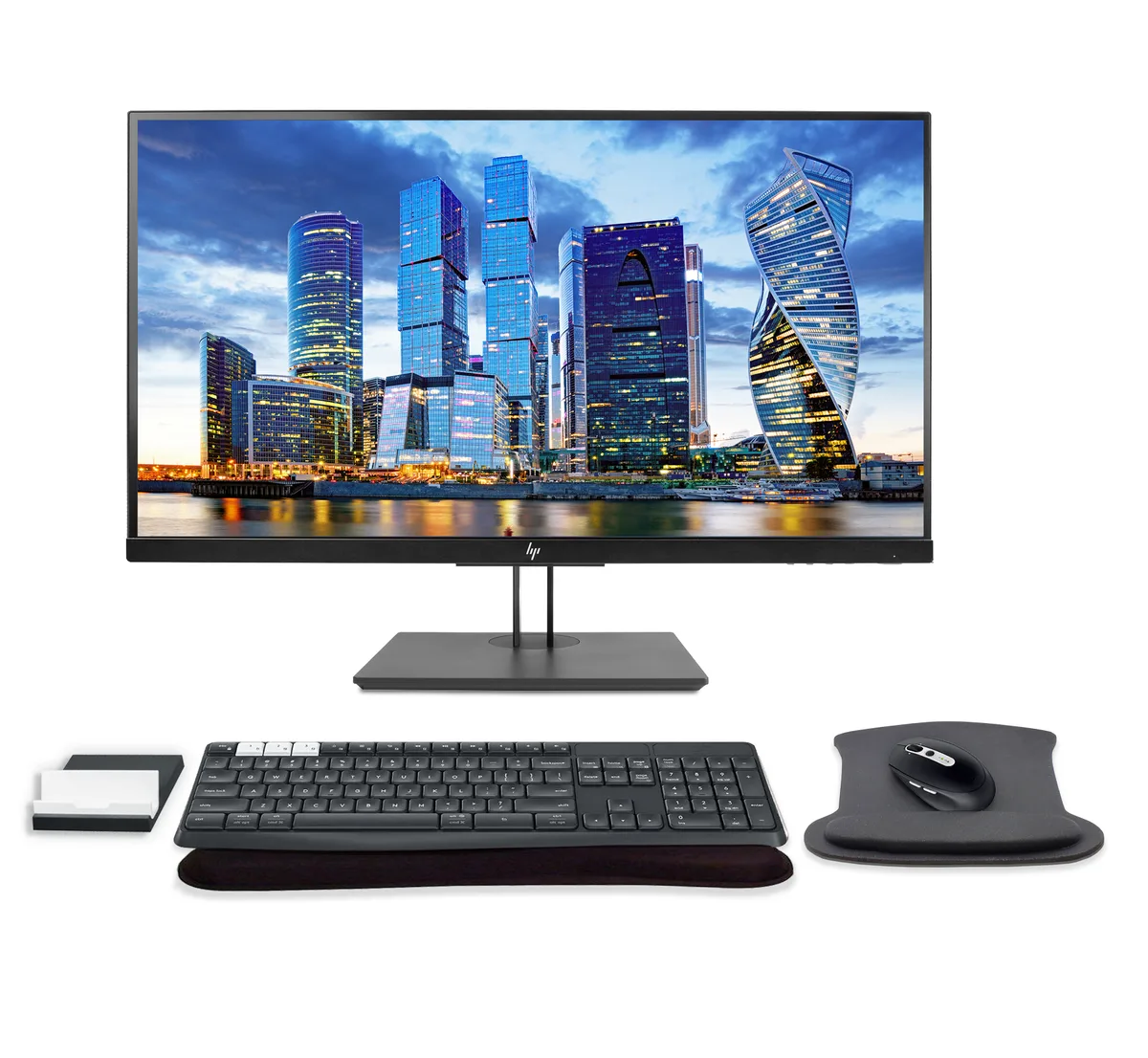 HP HP Z27 27" 4K UHD Monitor Bundle with K375s Keyboard M585 Mouse Gel Pads — Produktfoto