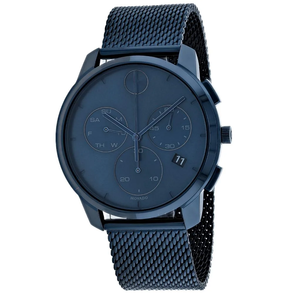 Movado Movado 3600633 Bold Thin Chronograph Watch 42 mm Blue — product photo