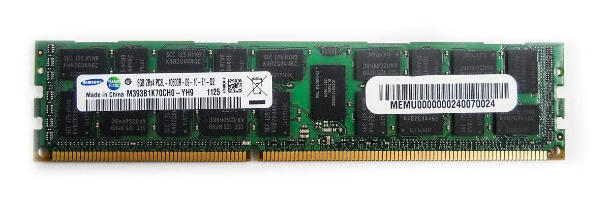 SAMSUNG SAMSUNG M393B1K70CH0-YH9 8GB DDR3-1333 ECC Registered 2RX4 Memory Upgrade — preces foto