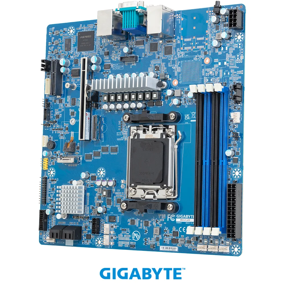 GIGABYTE GIGABYTE MC13-LE2 server motherboard AM5 DDR5 ECC 1Gb LAN — photo du produit