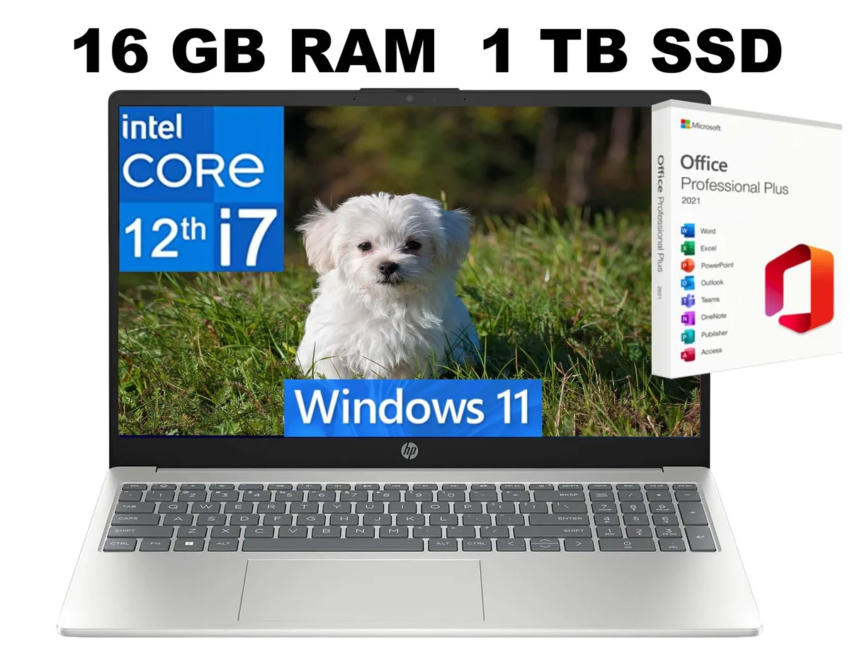 HP HP 15 Raider laptop i7-1255U 16GB 1TB SSD Silver — product photo