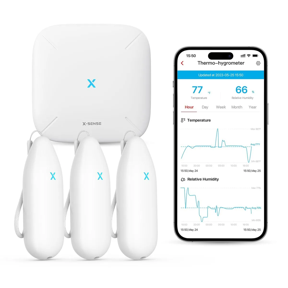  Taylor STH54 thermometer hygrometer 3 sensors base station WiFi app Alexa CSV — φωτογραφία προϊόντος