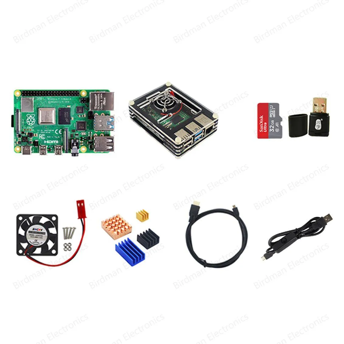 Raspberry Pi Raspberry Pi 4B python suite 4GB 32GB Standard Package — φωτογραφία προϊόντος
