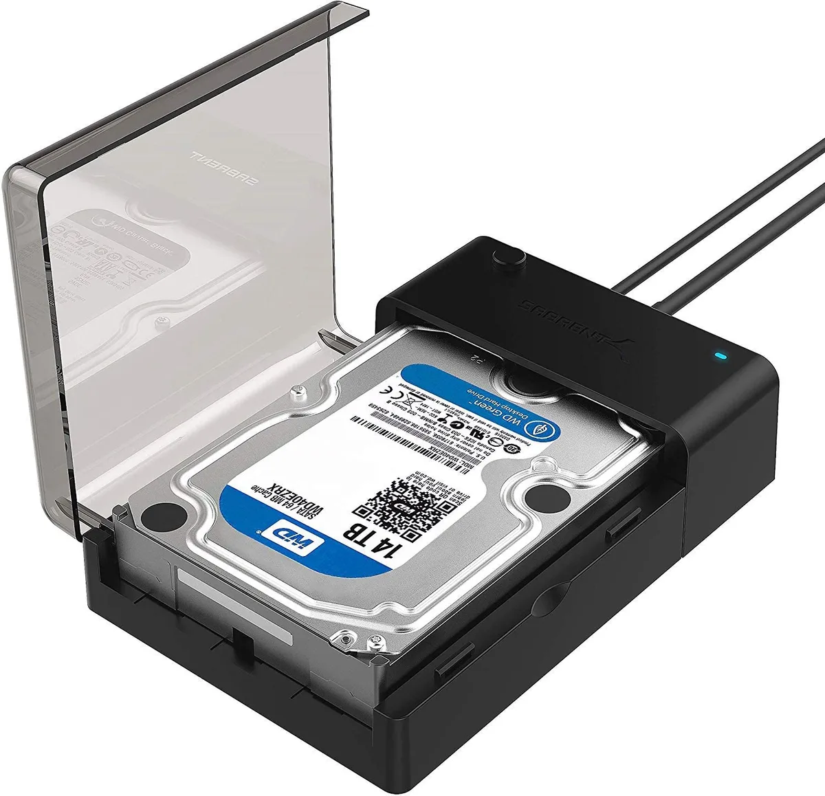 Sabrent Sabrent EC-DFLT USB 3.0 SATA Lay-Flat Docking Station 2.5 3.5in 10 Bay — produktbild