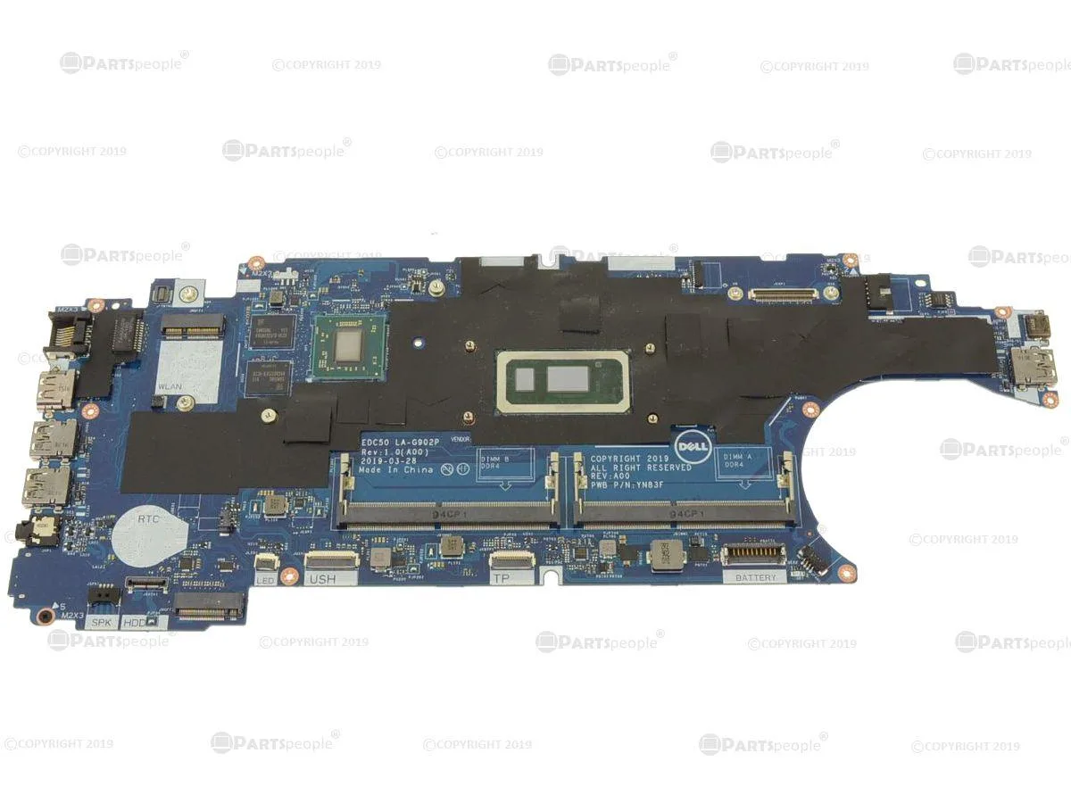 Dell Precision 3540 motherboard with i7-8665U and Radeon graphics