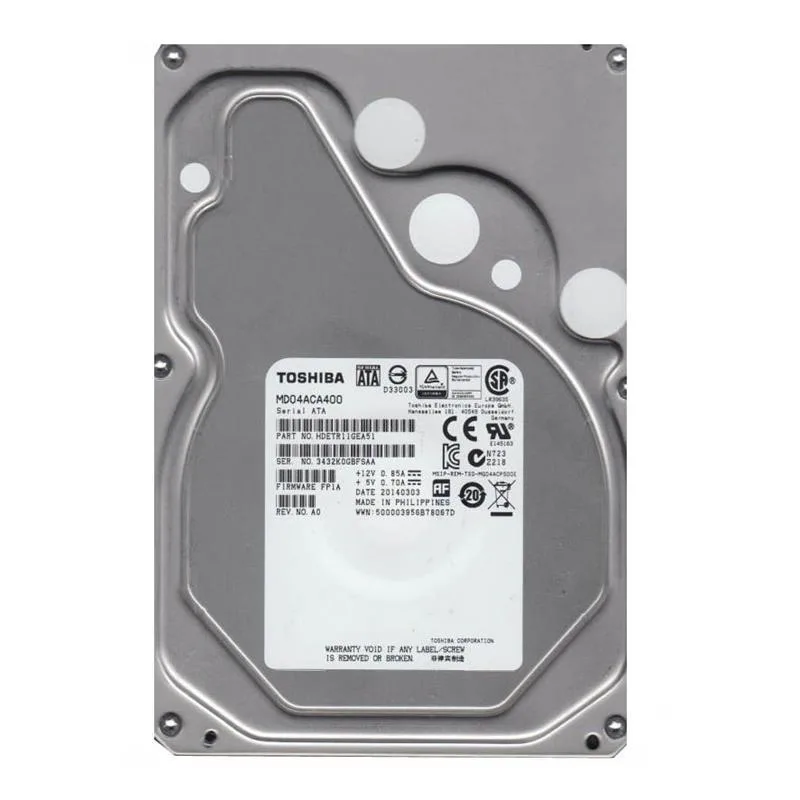 Toshiba Toshiba MD04ACA400 4TB 7200 RPM 128MB Cache SATA 3.5" internal hard drive — 商品写真