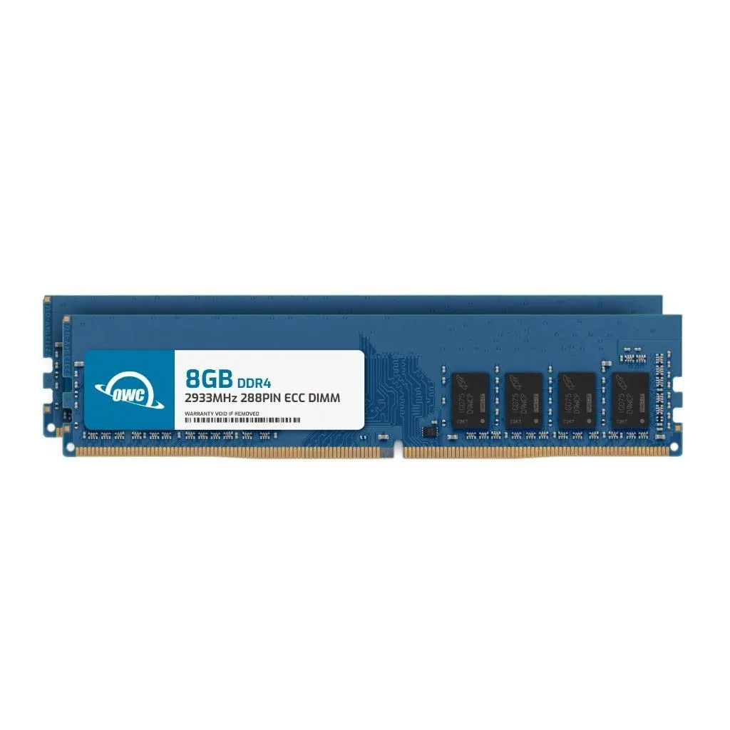 OWC OWC 16GB (2x8GB) DDR4 2933MHz ECC Unbuffered UDIMM CL21 1.2V desktop RAM — product photo