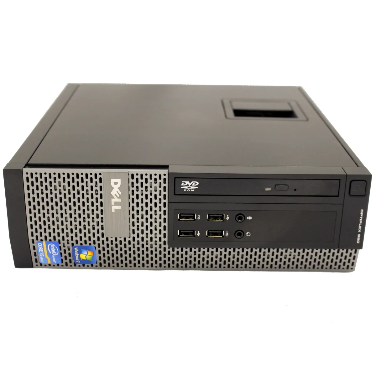 DELL DELL OptiPlex 990 SFF desktop PC Intel Quad-Core i5 2.9-3.30GHz 4GB DDR3 500GB HD DVDRW WiFi Windows 10 Pro — photo du produit