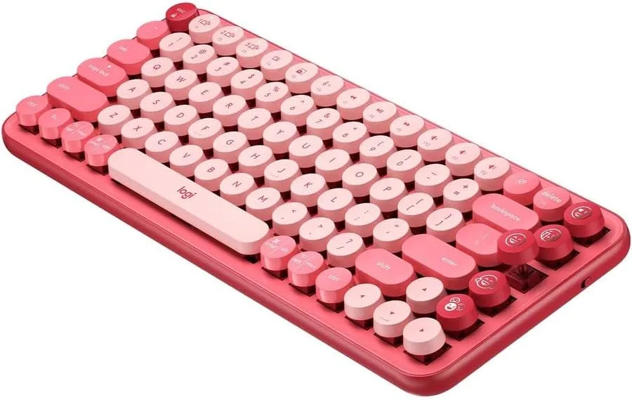Logitech Logitech 920010709 gaming keyboard Heartbreaker Rose TKL Brown switch 12 FN keys 50M strokes — photo du produit