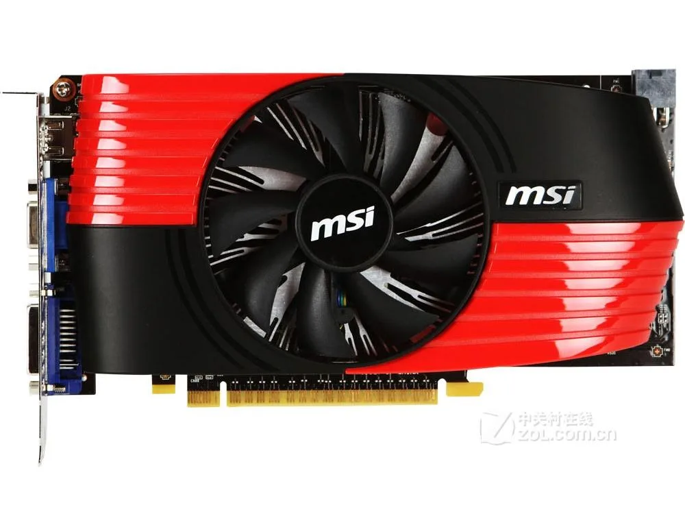 MSI GeForce GTS 450 1GB GDDR5 graphics card, dual-slot, matte black cooler