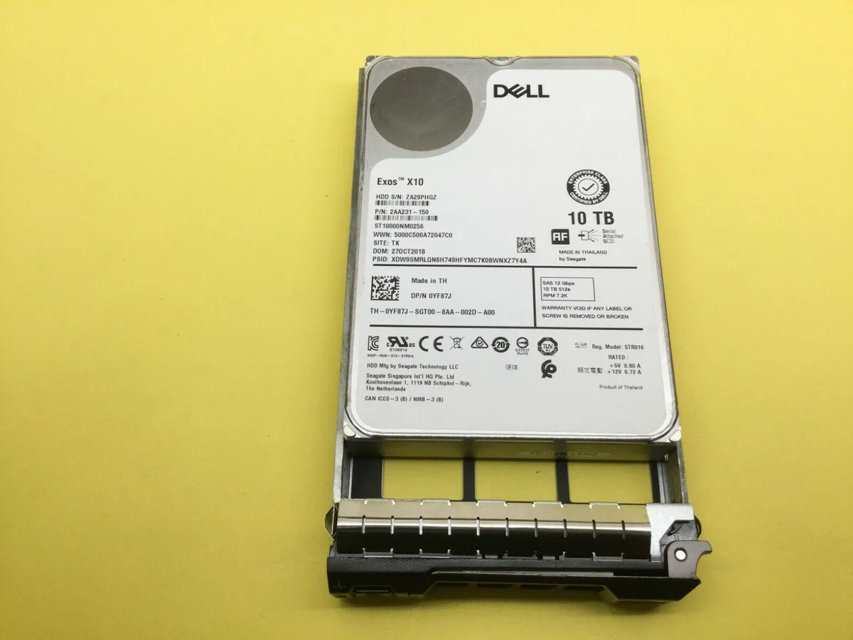 Silver 3.5 inch internal hard drive with SAS connector