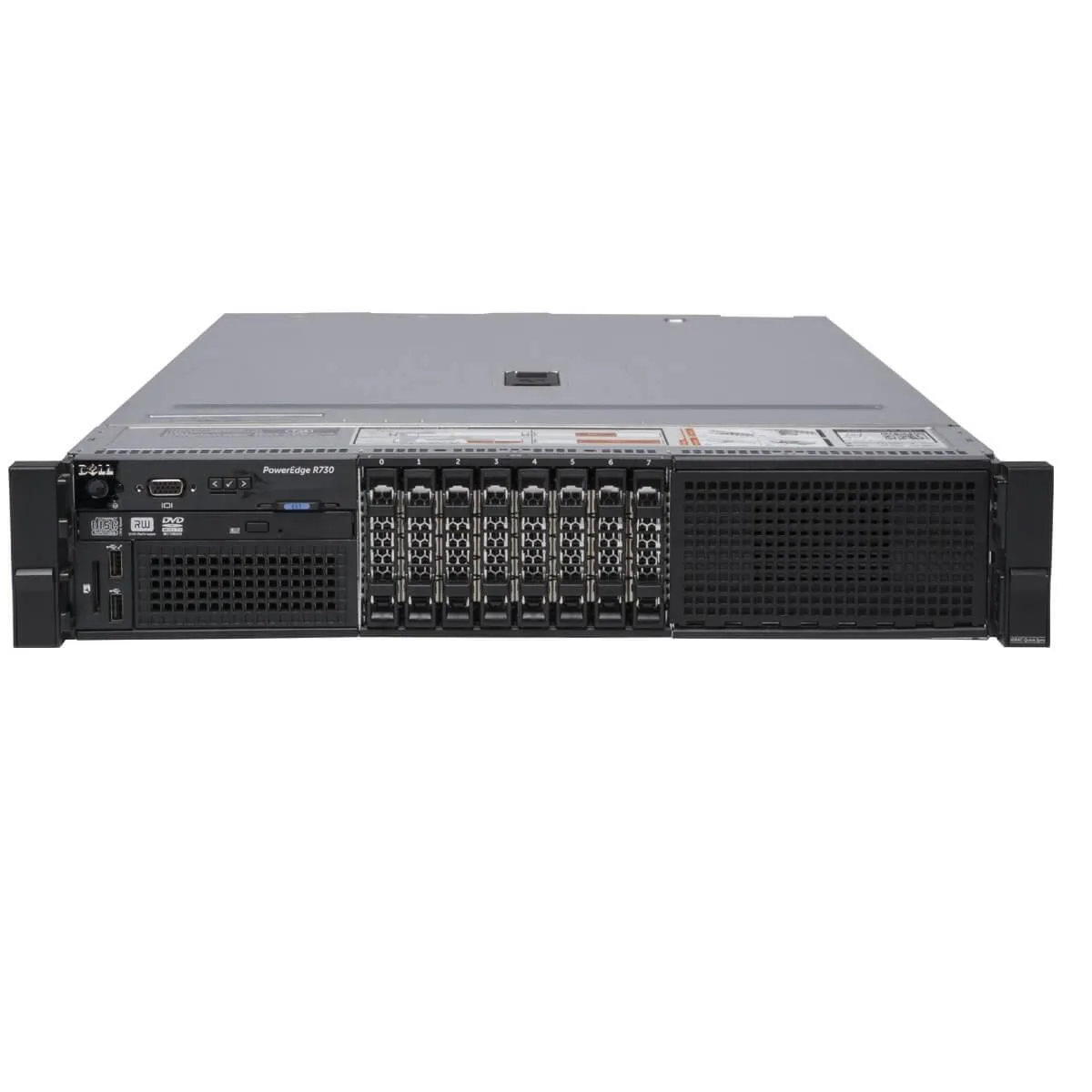 DELL DELL PowerEdge R730 2U rack server E5-2650 v3 10C 2.3GHz 96GB DDR4 2x 900GB SAS H330 — photo du produit