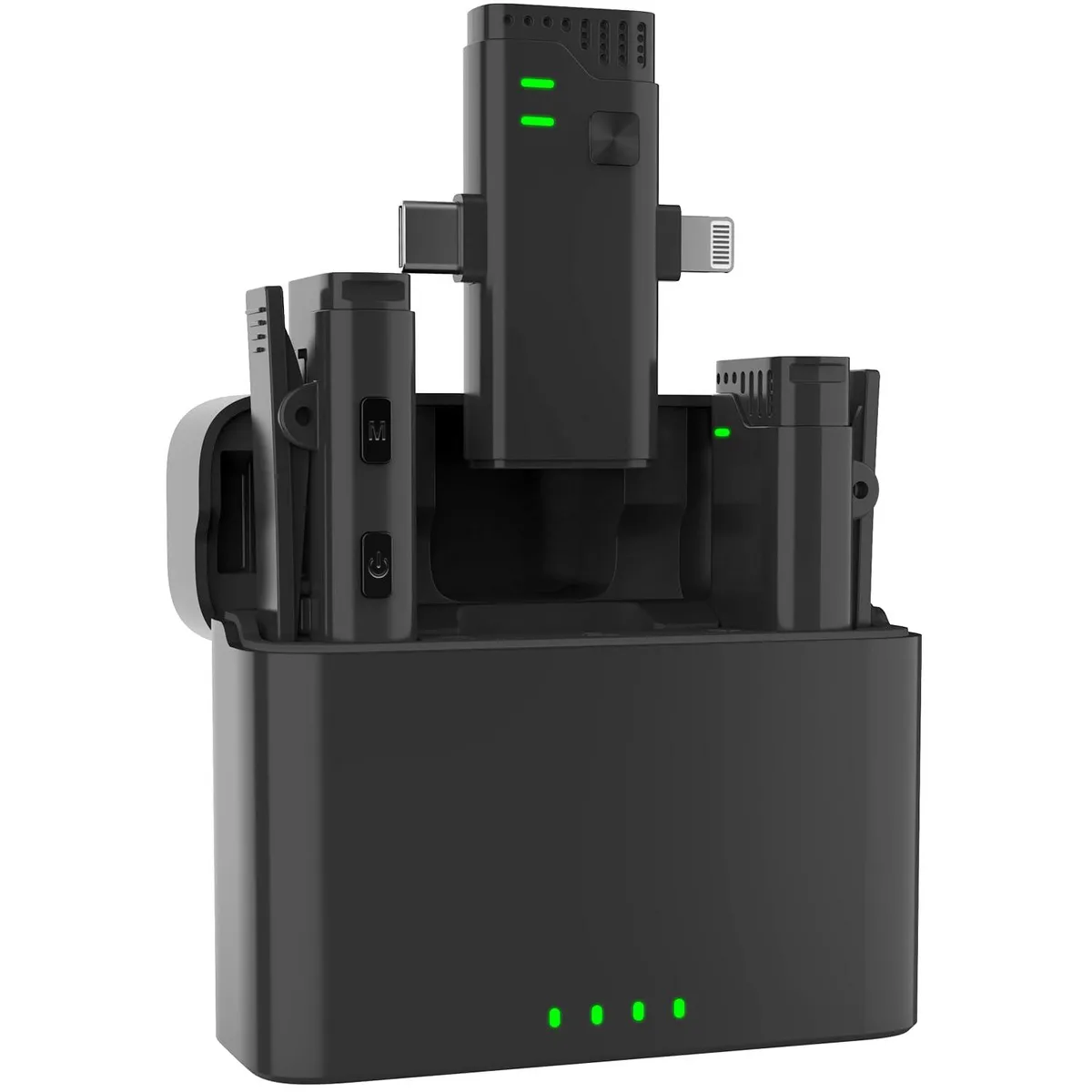  pebuwet WM870 Wireless Lavalier Microphone Black — fotografie produktu