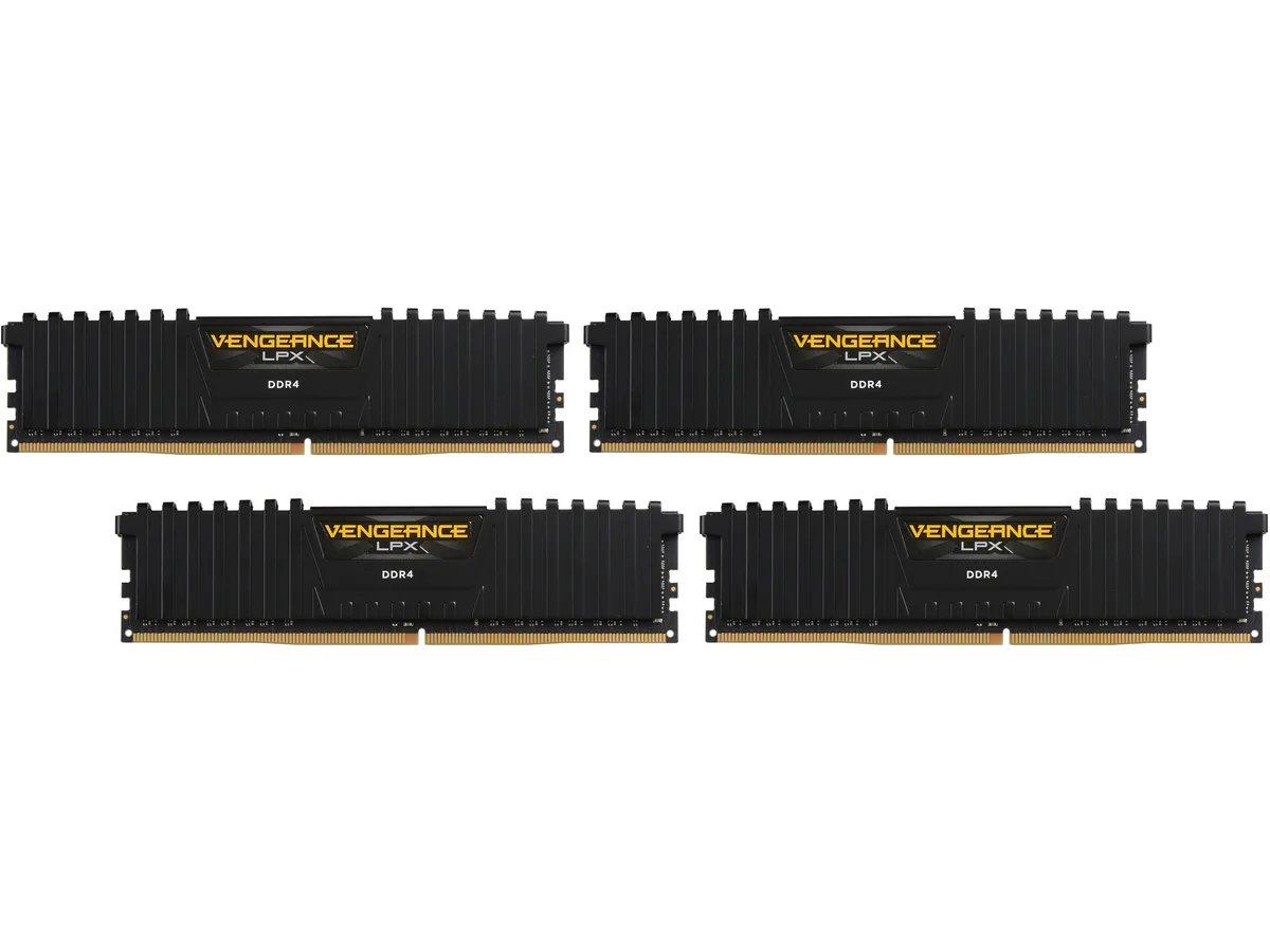 Corsair Corsair CMK32GX4M4B3200C16 Vengeance LPX 32GB (4 x 8GB) DDR4 3200 CL16 desktop RAM — photo du produit