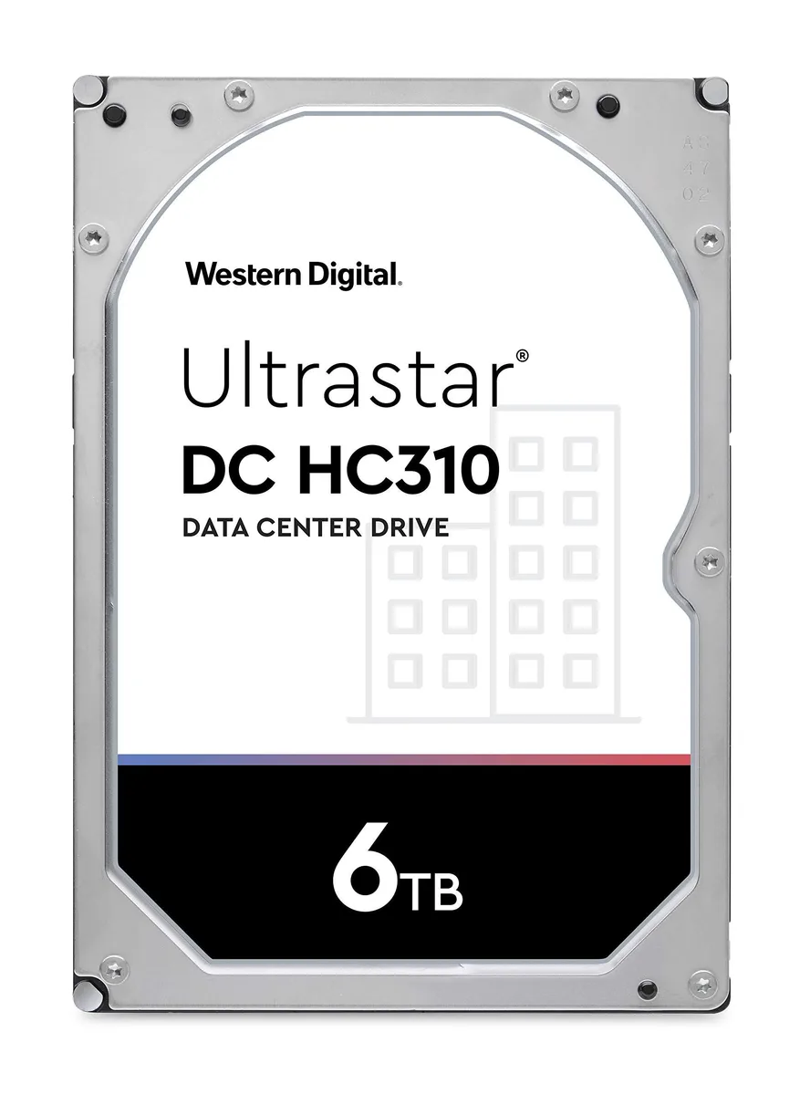 Western Digital Western Digital 6TB Ultrastar DC HC310 7200 RPM 256MB Cache 3.5" SATA internal hard drive HUS726T6TALE6L4 — foto del producto