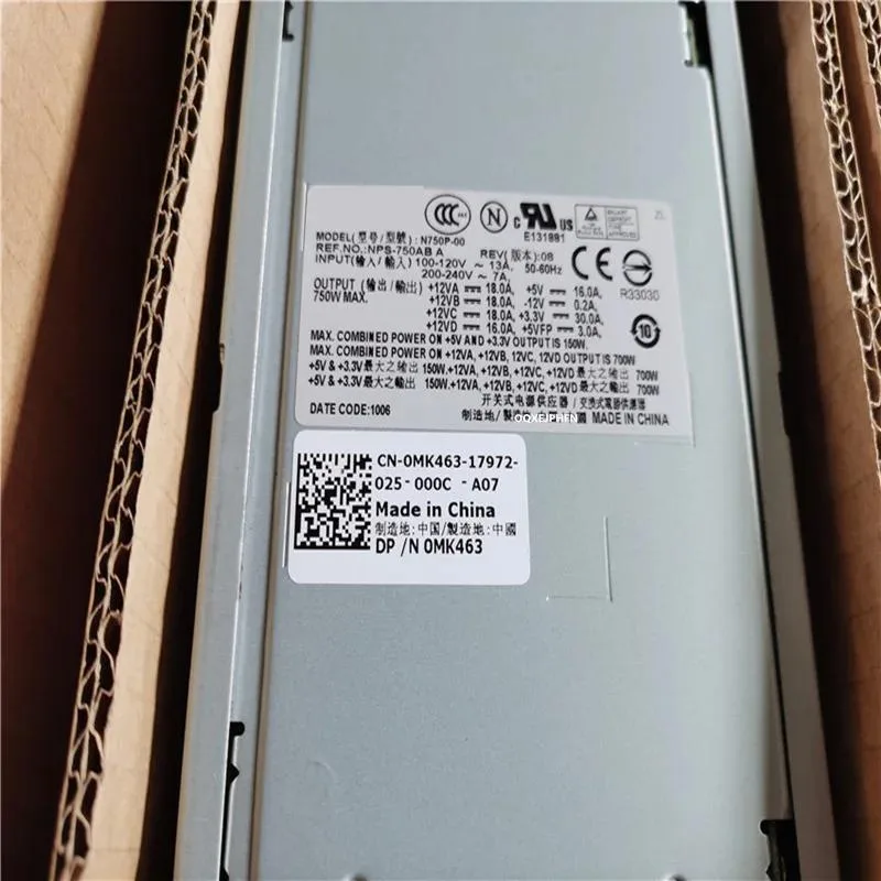KHACHIMO KHACHIMO PE1430 Precision 490 690 SC1430 24P+20P 750W Power Supply — photo du produit