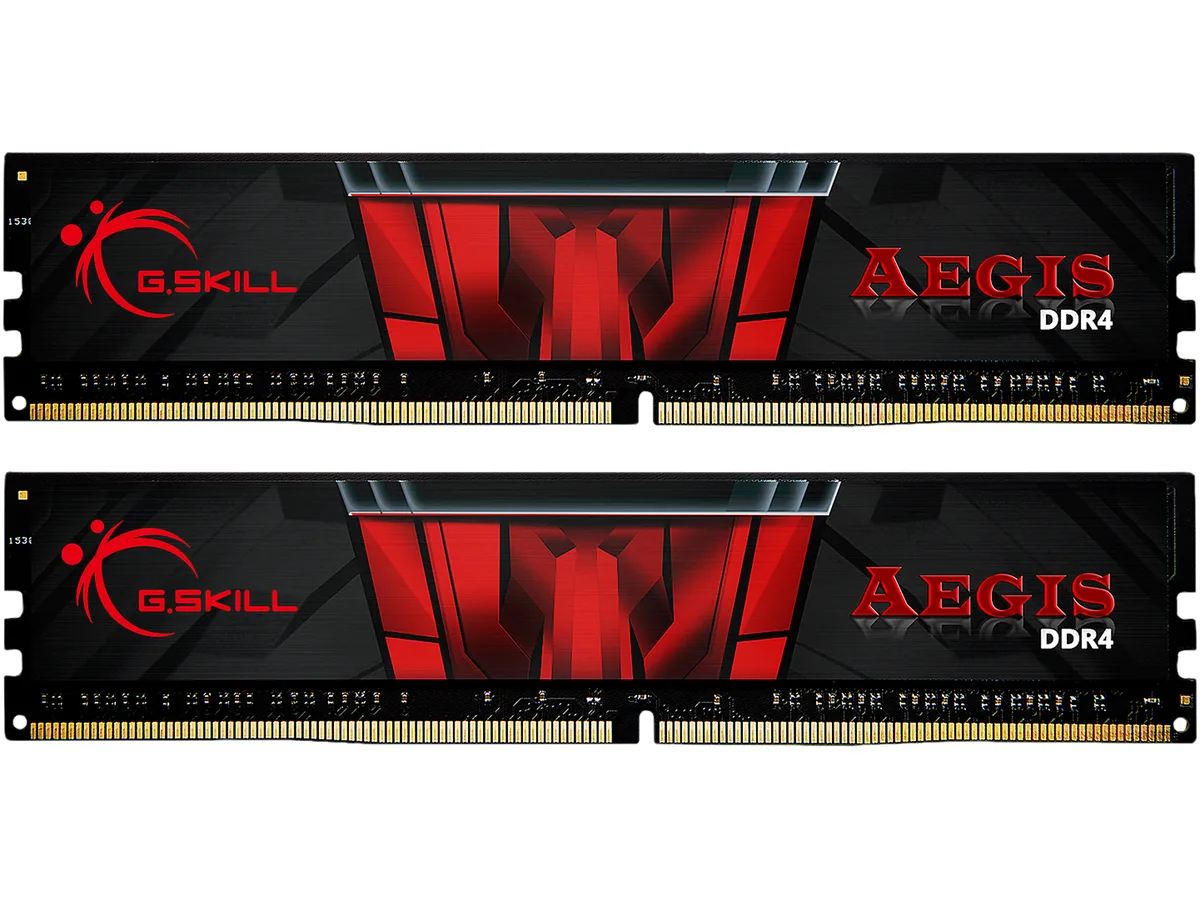 G.SKILL G.SKILL Aegis F4-3200C16D-16GIS 16GB (2×8GB) DDR4 3200 CL16 desktop RAM — 商品写真