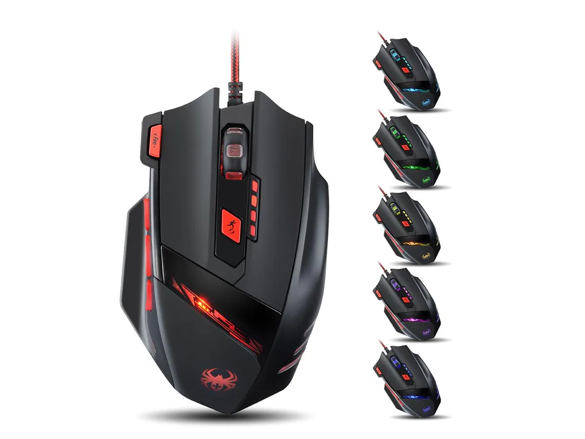 Corn Electronics Corn Precision 8000 DPI Gaming Mouse Black — صورة المنتج