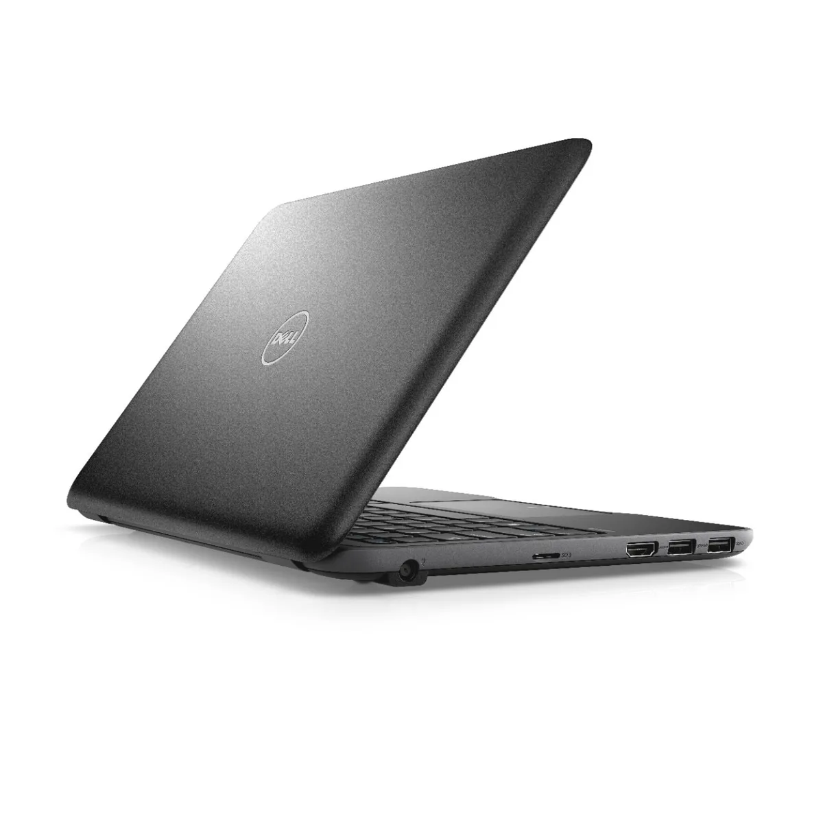Black Dell Latitude 3490 laptop closed 14 inch display