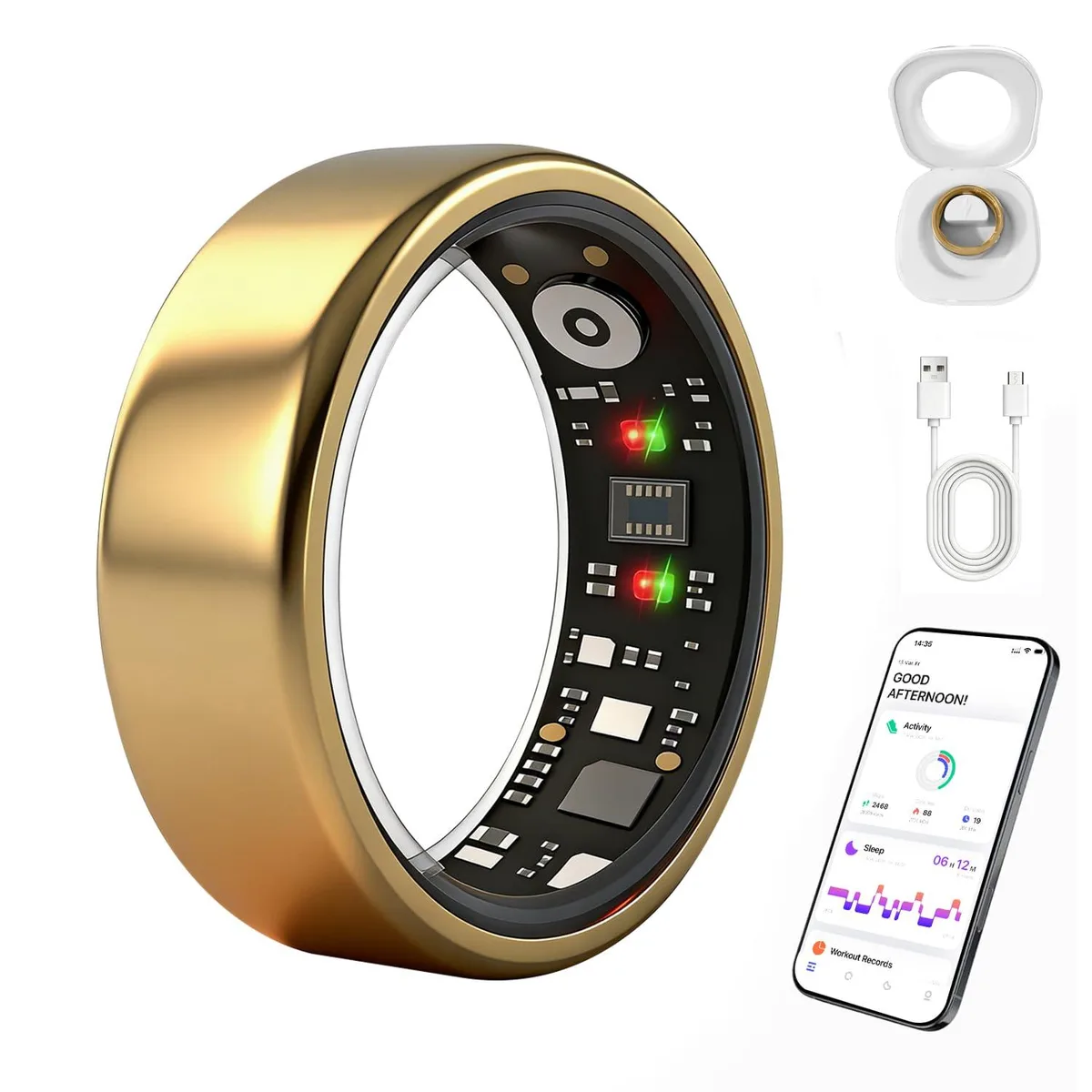 HTC Smart Ring Gen 3 Black Size 9 IP68 139 Sports 1.04 — product photo