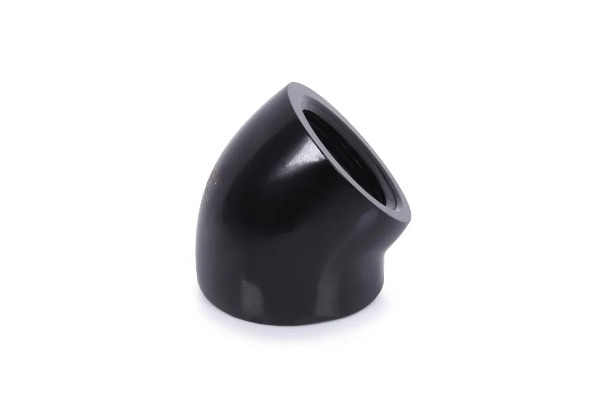 Alphacool Alphacool Eiszapfen 45° G1/4 Female-Female Adaptor Black Brass 17592 — photo du produit
