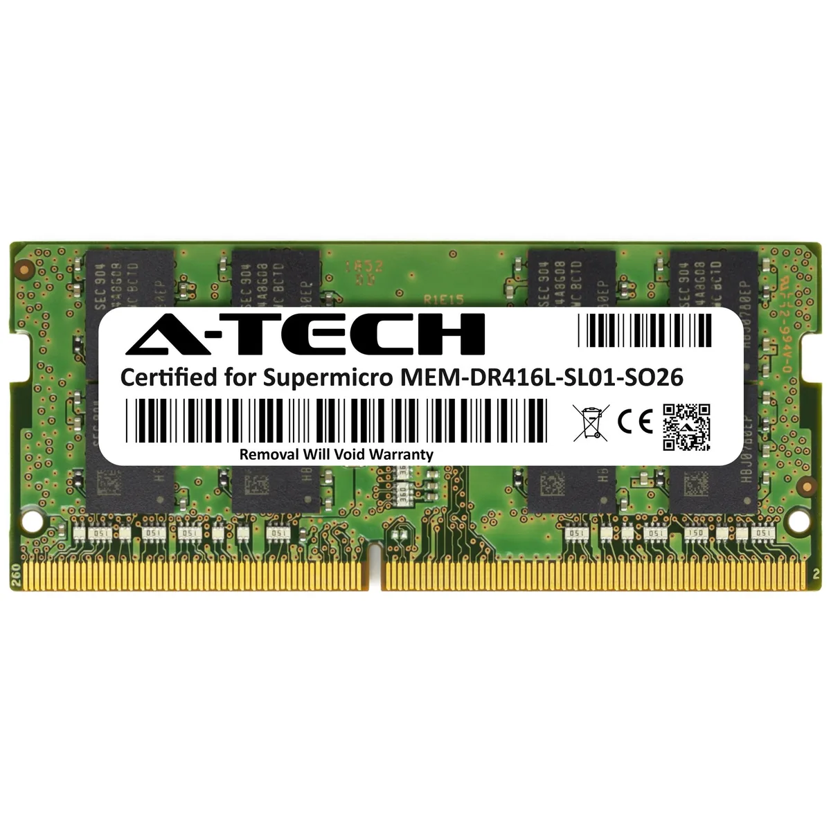 A-Tech A-Tech 16GB DDR4 2666MHz CL19 2Rx8 SODIMM Laptop RAM — 商品写真