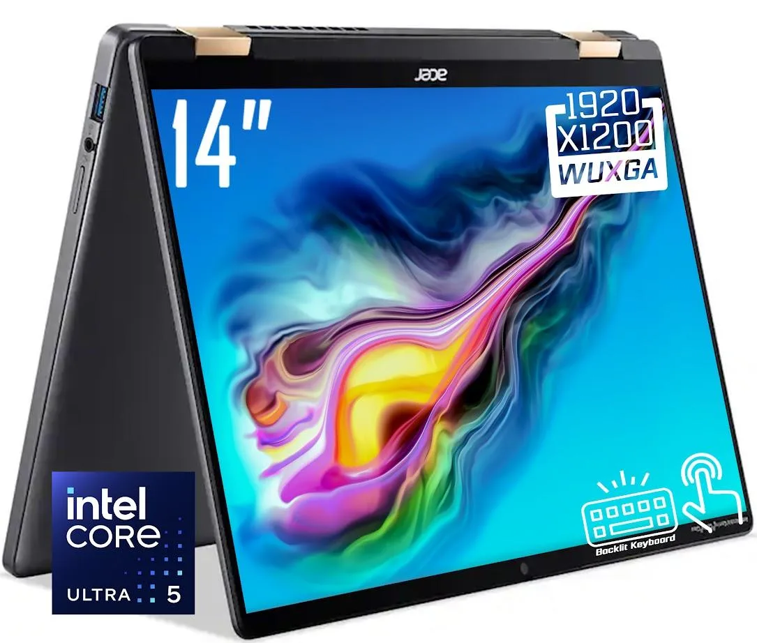 Acer America Acer America Chromebook Plus Spin 714 2-in-1 Laptop 14" Intel Core Ultra 5 115U 8GB 256GB Steel Gray — 商品写真