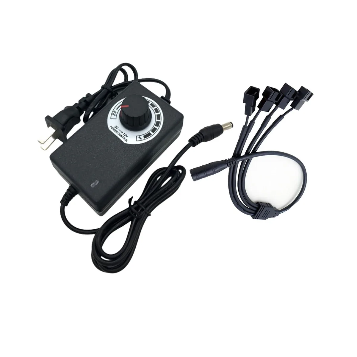  Westinghouse 123A-4 36W 3-12V Fan Speed Controller with 4-Way Splitter — 商品写真