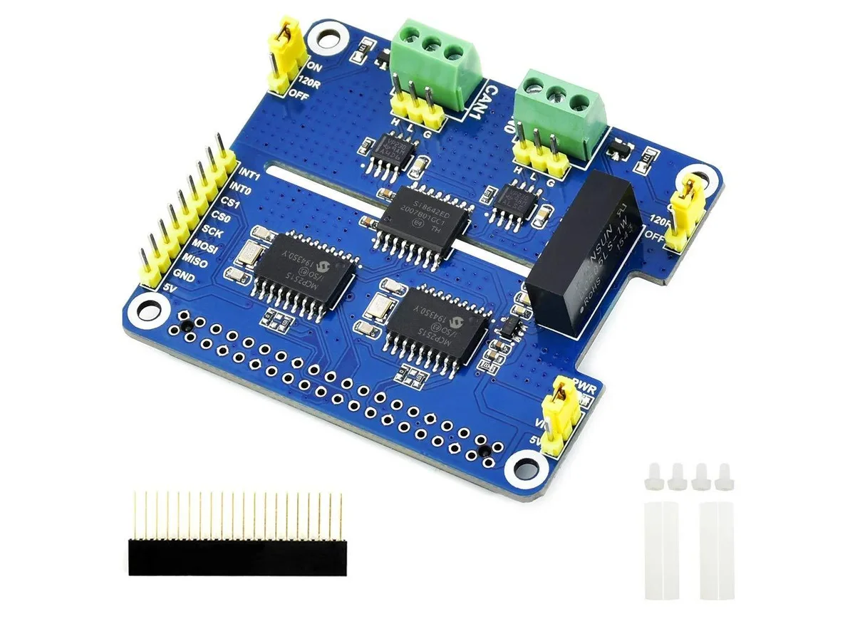 LORDWORLD LORDWORLD 2-Channel Isolated CAN Bus Expansion HAT development board — 제품 사진