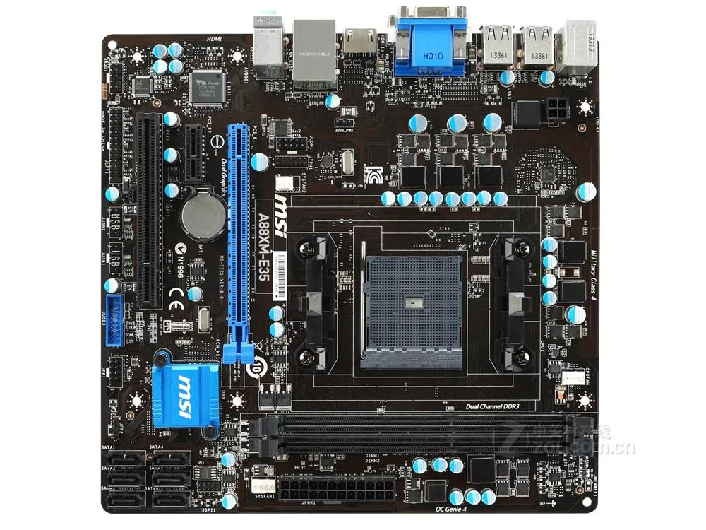 MSI MSI A88XM-E35 AMD A88X motherboard Socket FM2/FM2+ DDR3 32GB Micro ATX — toote foto