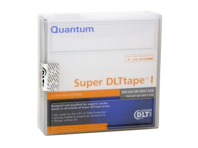 Quantum Quantum MRSAMCL01 Super DLTtape I 110/220GB 160/320GB 1 Pack backup media — product photo