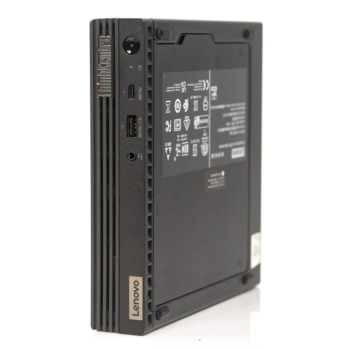 Small black mini PC with compact rectangular shape