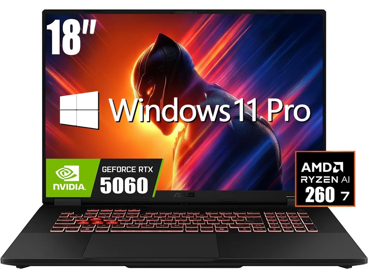 ASUS ASUS TUF A18 18" Gaming Laptop Ryzen 7 260 RTX 5060 32GB 1TB — product photo