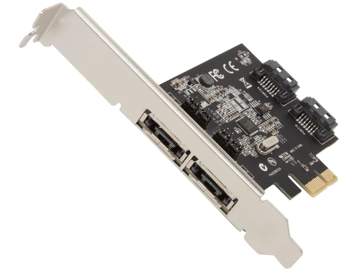 STARTECH STARTECH PEXESAT322I PCIe x1 SATA III 6.0Gb/s 2 Int/2 Ext RAID controller — תמונת המוצר