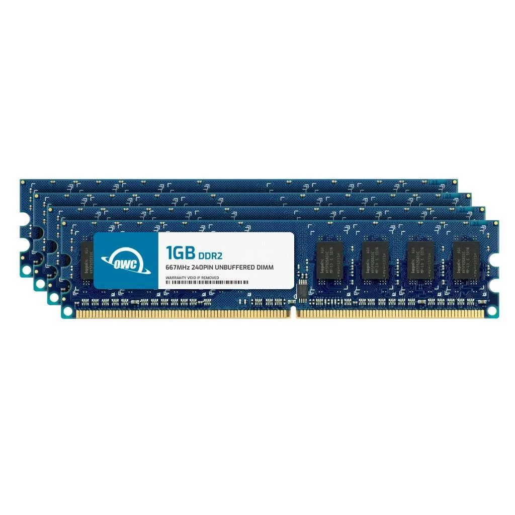 OWC OWC 4GB (4x1GB) DDR2 667 CL5 1.8V Non-ECC UDIMM Kit — product photo
