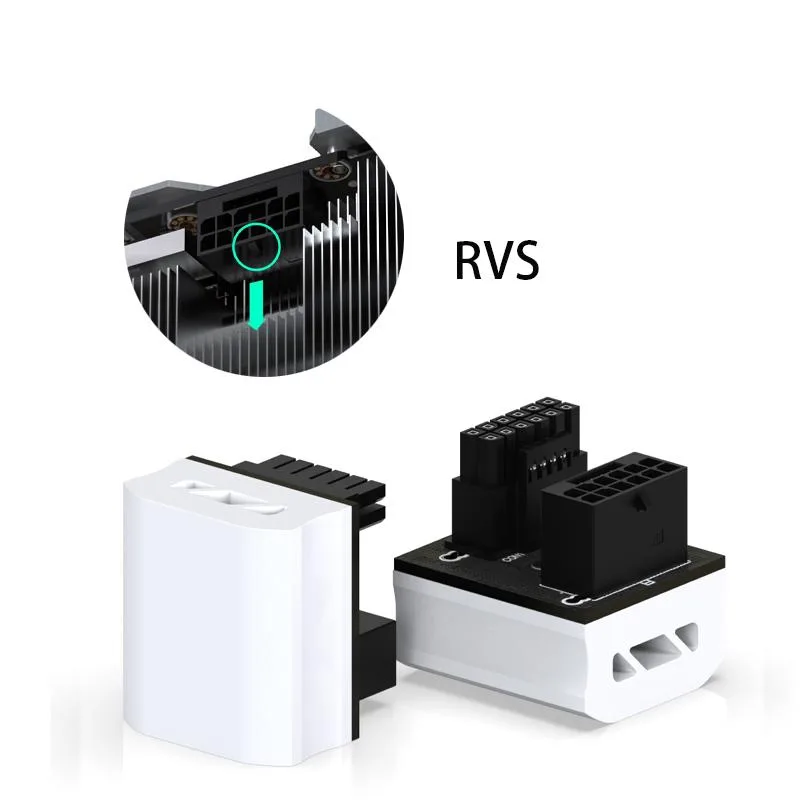 Corn Electronics Corn Electronics 12VHPWR 16Pin GPU Power Adapter RVS 180 Degree — product photo