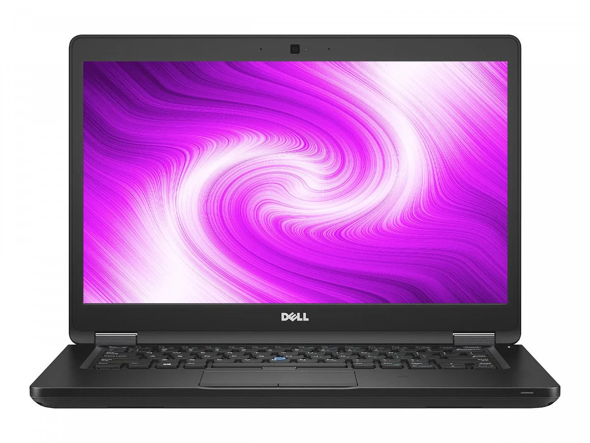 Black Dell Latitude 5480 14 inch laptop closed lid matte finish