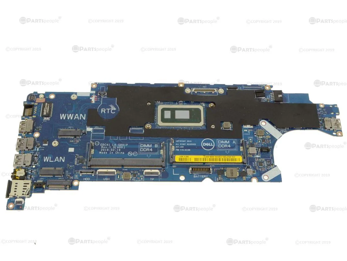 Dell Latitude 5400 motherboard with i7-8665U 1.9GHz CPU part 52T0R