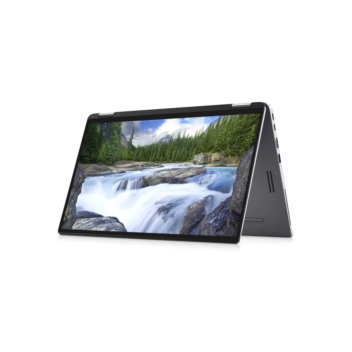 Silver 14 inch Dell Latitude 9410 laptop closed view