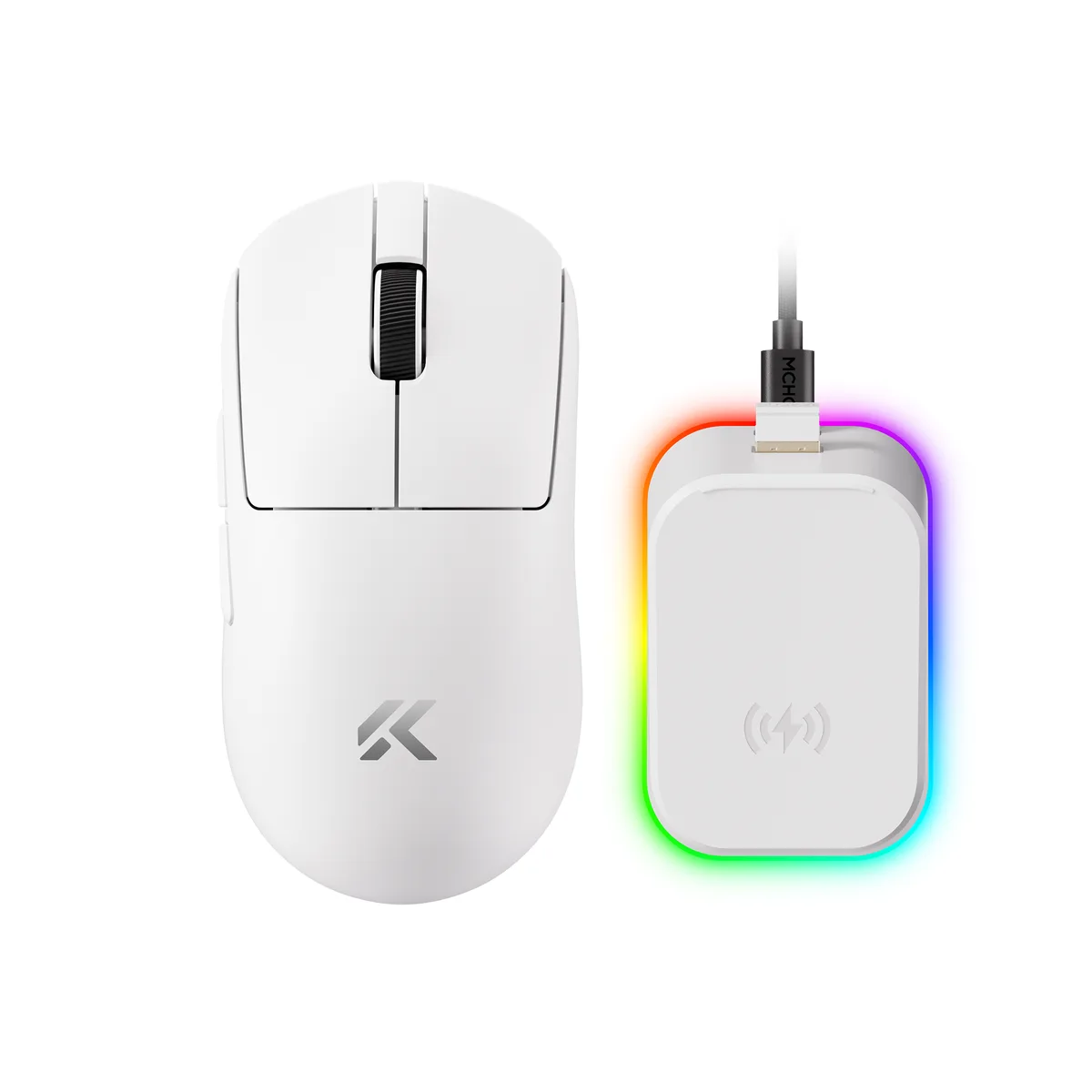MCHOSE MCHOSE MC-A7V2-8 gaming mouse 59g 26000 DPI 8000 Hz 500mAh — fotografia produktu