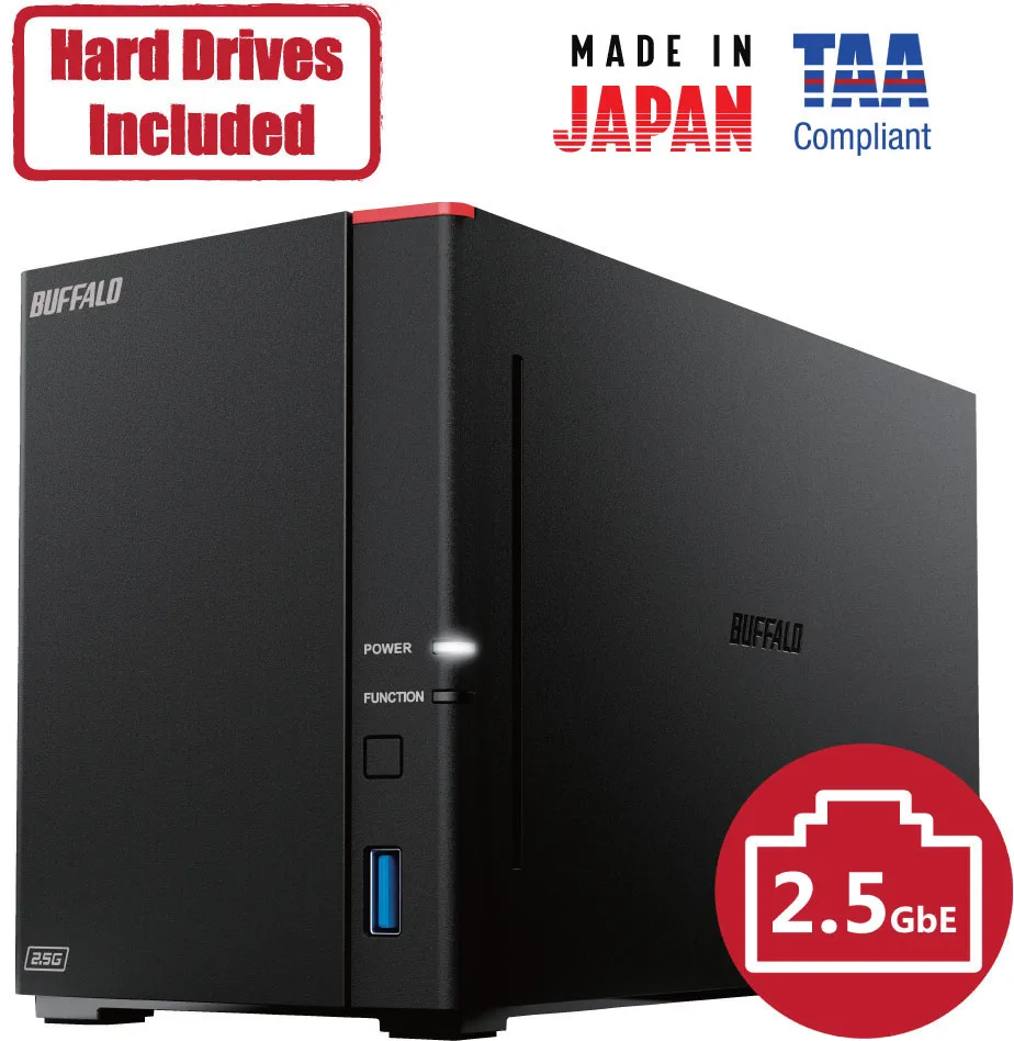 Buffalo Technology Buffalo Technology LS720D0802 2-Bay 8TB NAS — photo du produit