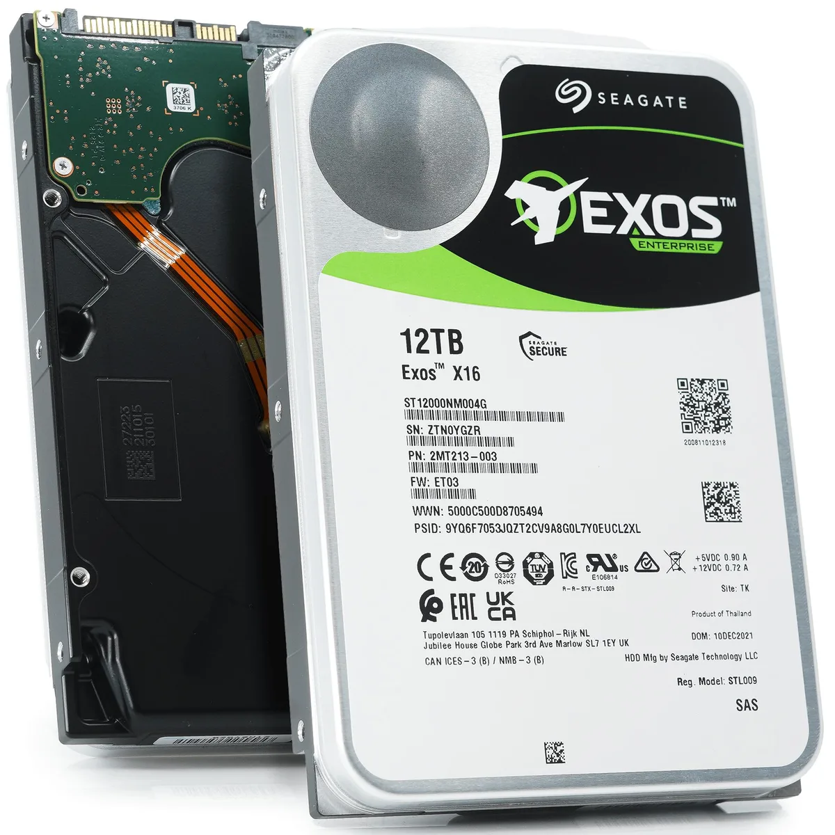 Seagate Seagate Exos X16 12TB 7200 RPM SAS 12Gb/s 3.5" internal hard drive — zdjęcie produktu