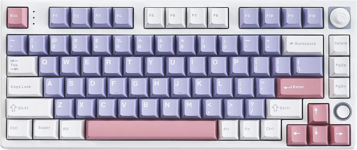BFKK BFKK 80 Keys 75% Mechanical Gaming Keyboard Cherry MX Brown Purple — photo du produit