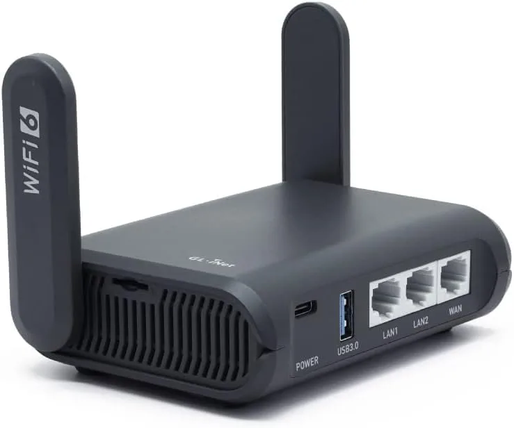 GL.iNet GL.iNet GL-AX1800 wireless router Wi-Fi 6 1.8 Gbps 120 devices — foto del producto